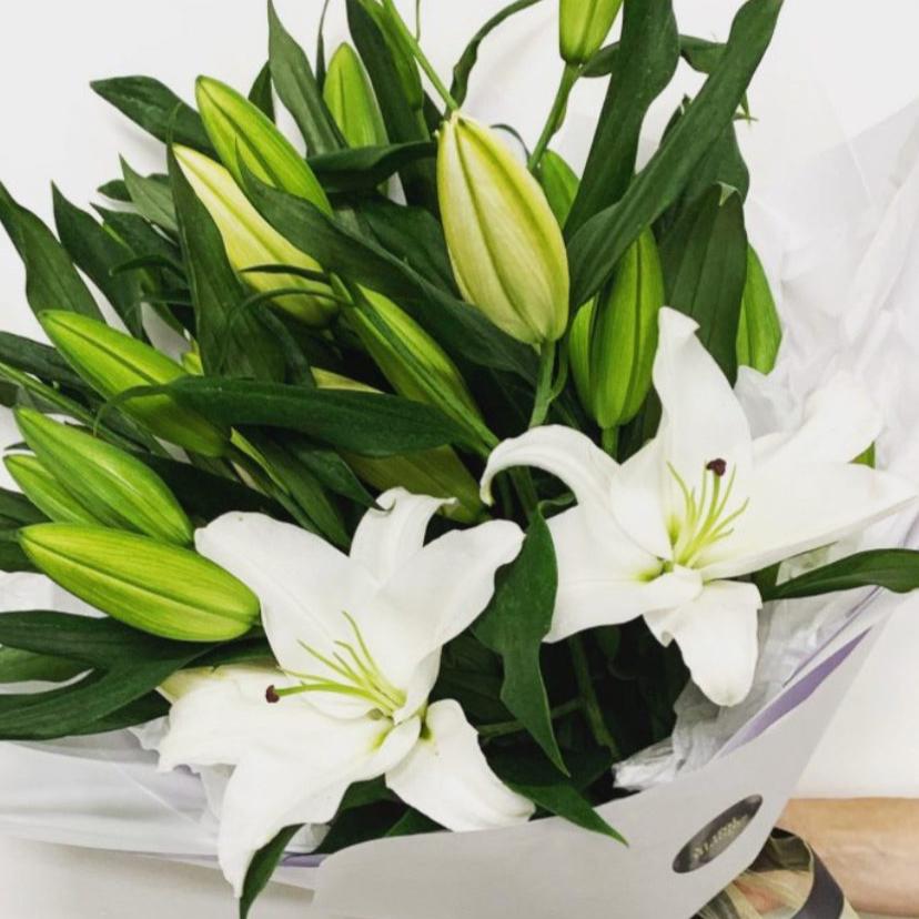 Bouquet - White Fragrant Lilies