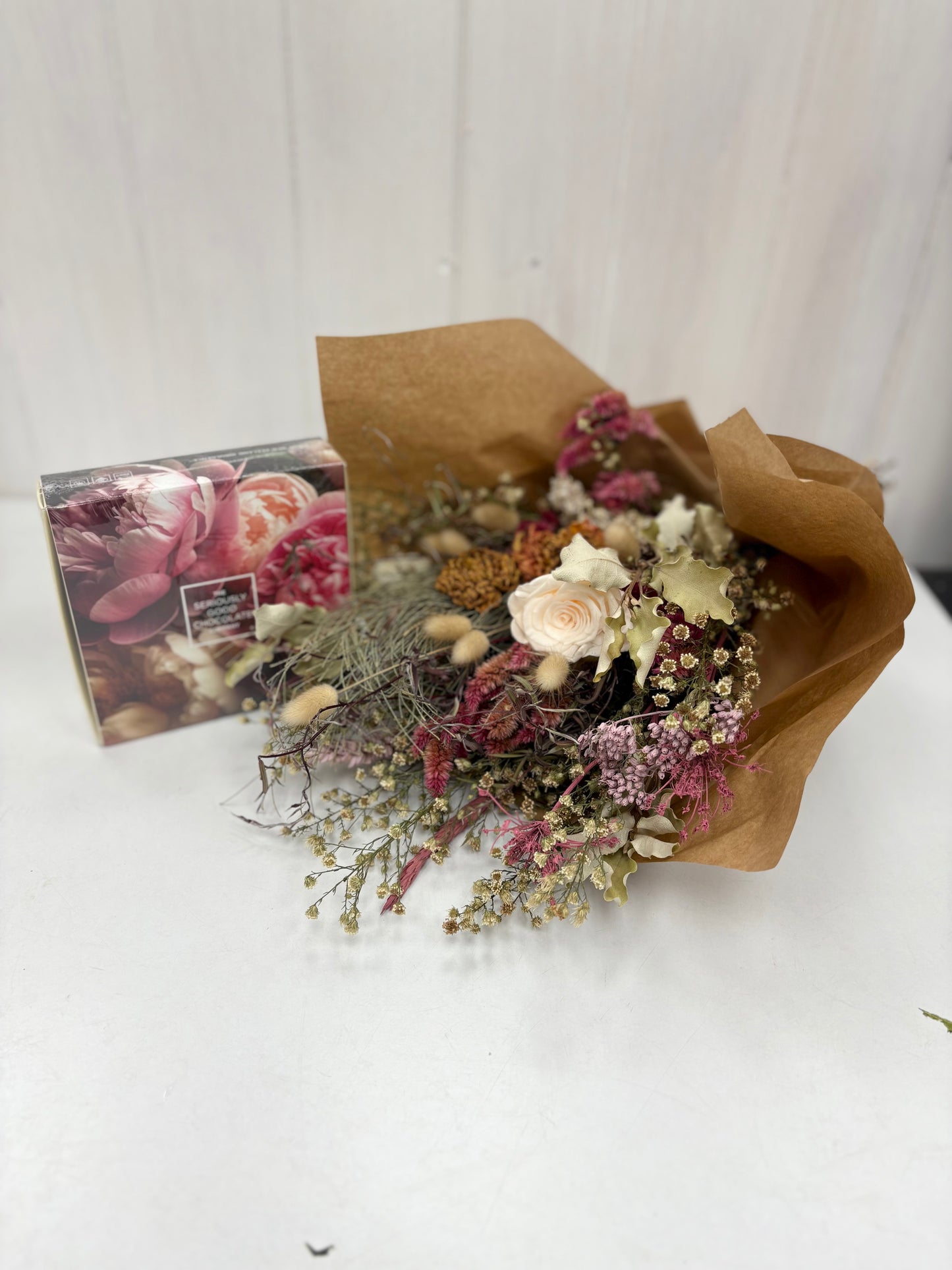 Dried Flowers with Seriously Good Chocolate Box