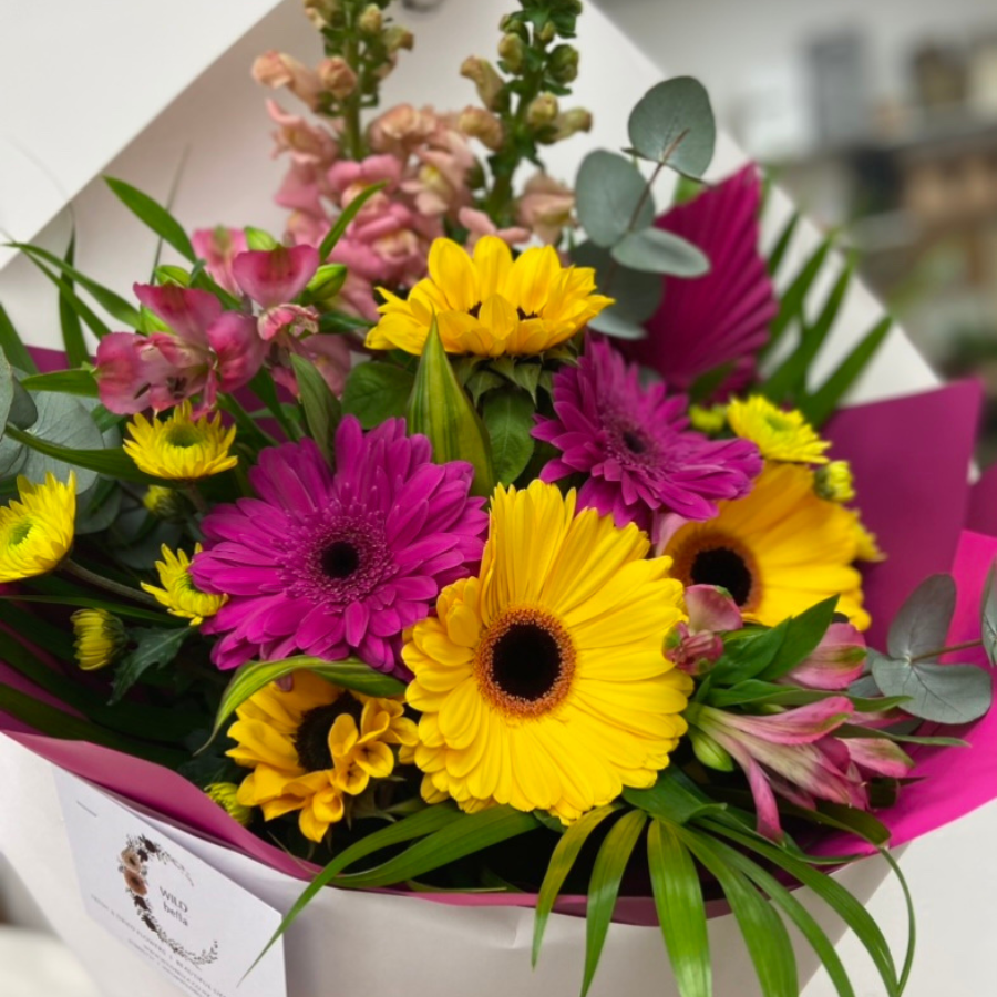 Brighten My Day Bouquet | Vibrant Flowers | WILDbella Florist Waikato