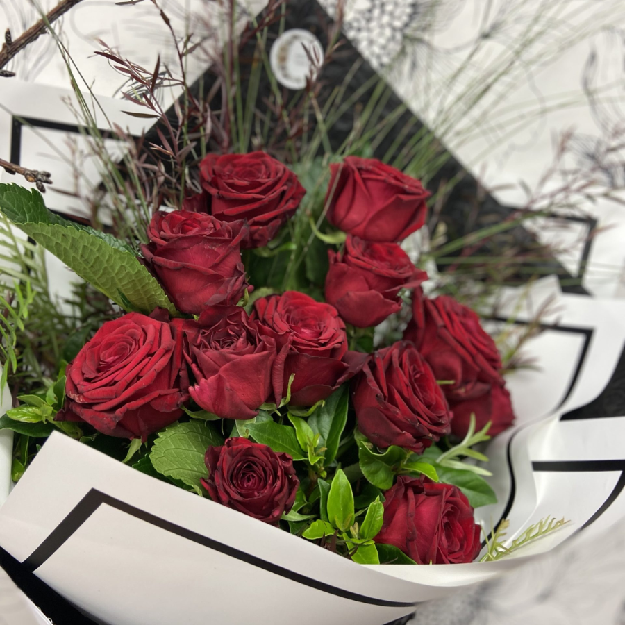 Delightful Dozen Red Roses | Classic Love Symbol | WILDbella Florist Waikato