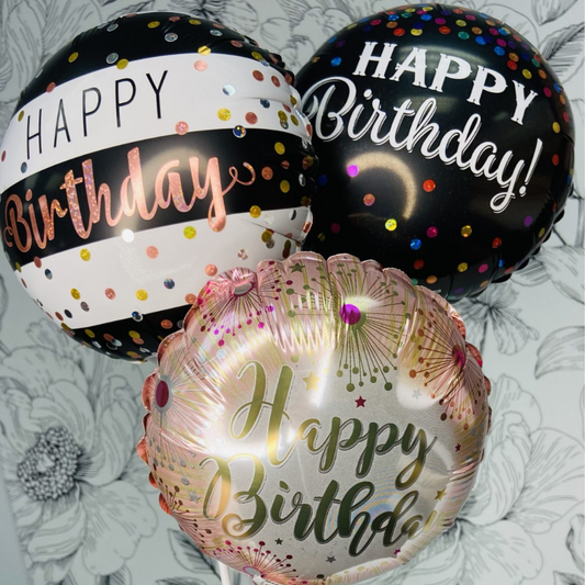 Happy Birthday Balloon | Festive Air-Filled Design | WILDbella Florist Waikato