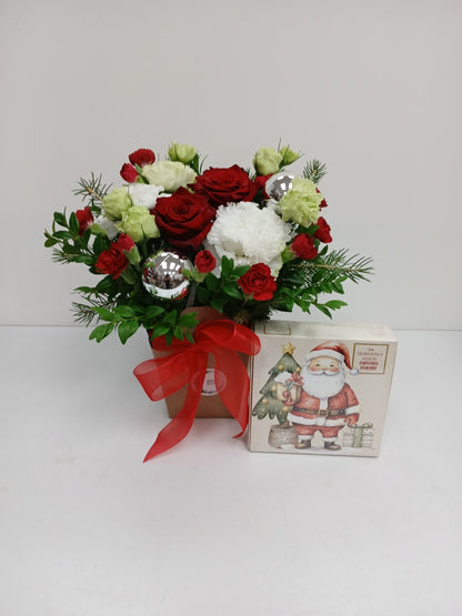 Christmas Flowers and Chocolates