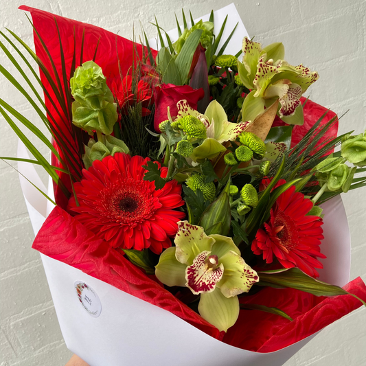 Bouquet - Red and Green