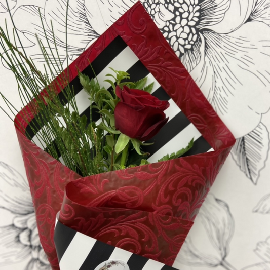 Single Wrapped Rose | Perfect Valentine's Gift | WILDbella Florist