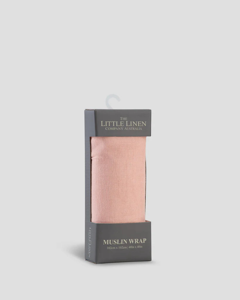 Little Linen - Muslin Wrap Dusty Pink